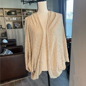 SPARROW Dolman Cardigan Pocono Linen Blend Ivory Anthropologie Boho. Womens Sz M